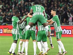 והירוקים חגגו אחרי דקה וחצי (צילום: ברני ארדוב)