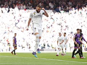 בנזמה התפוצץ עם שלושער תוך 7 דקות (Gonzalo Arroyo Moreno/Getty Images)