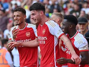 מה שאיפשר לרייס לכבוש שער יתרון (GETTY)