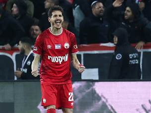 לופס חגג את השער השני (צילום: דני מרון)