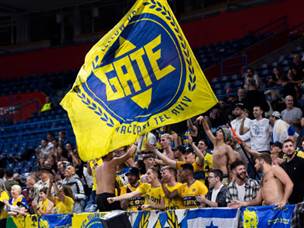 נהנו מכל שנייה. אוהדי מכבי (GETTY)