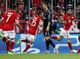 וידאל חגג אחרי השער ורונאלדו קצת פחות (Getty)