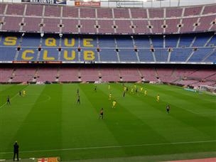 משחק מוזר מול קאמפ נואו שומם (טוויטר)