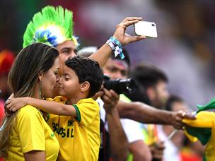 גם הקהל הברזילאי הראה את האיכויות שלו (GETTY)