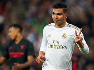 קאסמירו. צמד ראשון בריאל מדריד (Getty)