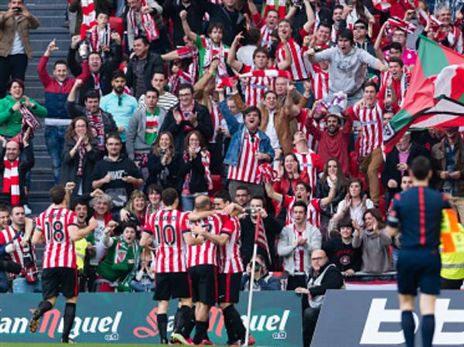 פעם אחרונה שבילבאו חגגה מול ריאל. (GETTY)