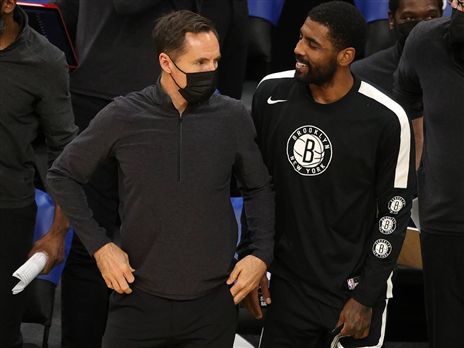 נאש עם קיירי. התמודדות לא פשוטה למאמן רוקי (Getty)