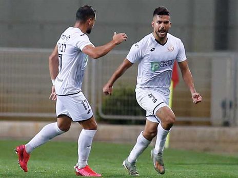 גוזלן חוגג את שער הניצחון (אלן שיבר)