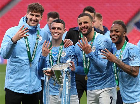 הרביעי ברצף של סיטי בגביע הליגה (GETTY)