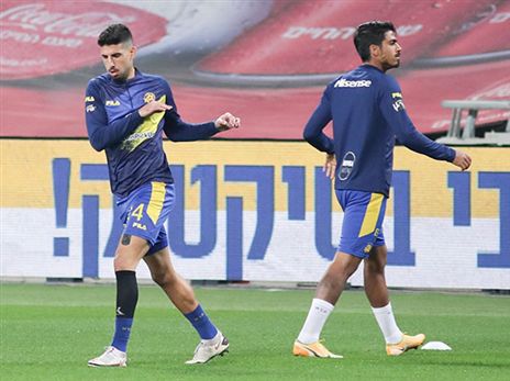 דור פרץ ויונתן כהן. הסגל הצהוב צפוי לעבור מהפכה בקיץ, בייחוד אם השניים יעזבו (דני מרון)