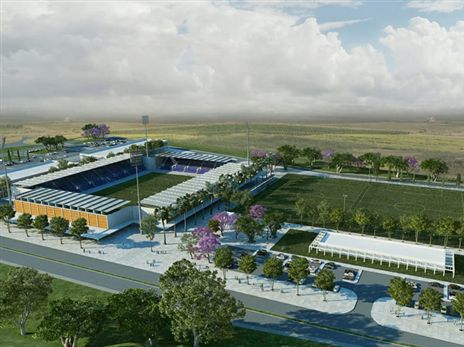 כך ייראה המתחם החדש. נראה טוב (דוברות הפועל חדרה)