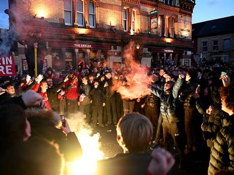 העיר ליברפול לפני המשחק (Getty)
