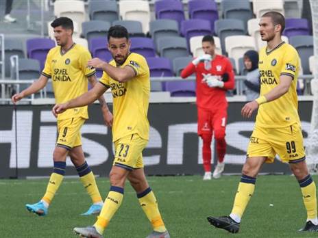 "עניין של התנהלות". שחקני מכבי ת"א מאוכזבים (צילום: דני מרון)