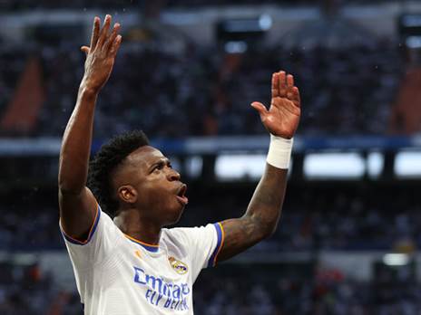 ויניסיוס. בשנה שעברה כבש צמד נגד ליברפול, והשנה? (Getty)