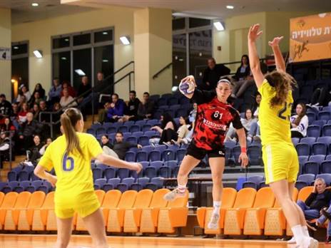 לקחו את הדרבי. הפועל ראשל''צ בחצי הגמר (קרדיט: הדר ואן קולא, איגוד הכדוריד)