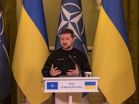 זלנסקי. העולם השתנה (Roman Pilipey/Getty Images)