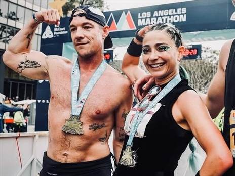 דיפלו במרתון לוס אנג'לס | צילום: אינסטגרם