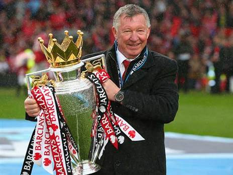 אלכס פרגוסון. הצל שלו עדיין באולד טראפורד (GETTY)