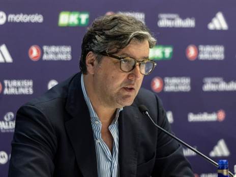 (נשיא היורוליג דיאן בודירוגה. Tolga Adanali/Euroleague Basketball via Getty Images)