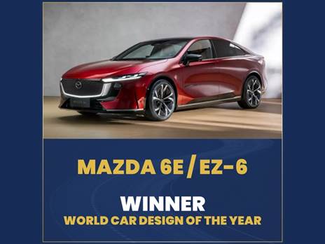 אומנם הפלטפורמה סינית, אבל העיצוב של מאזדה - ה-6e זכתה התואר עיצוב הרכב של 2026