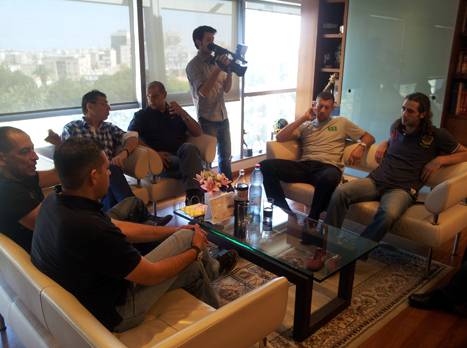 הצדדים בפגישה אצל ראש העיר