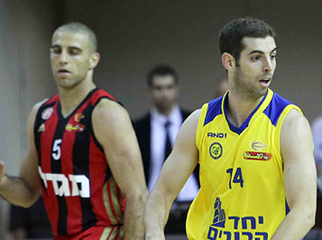 אמורים לעלות בקלות לשלב הבא. גוני יזרעאלי ורביב לימונד (לילך וייס, מנהלת הליגה)