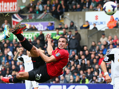 ואן פרסי, סיפק צמד נדיר (gettyimages)