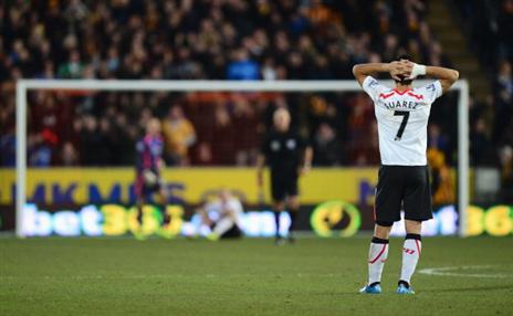 תלות מוחלטת, ולא הרבה פרט אליו. סוארס (GETTYIMAGES)