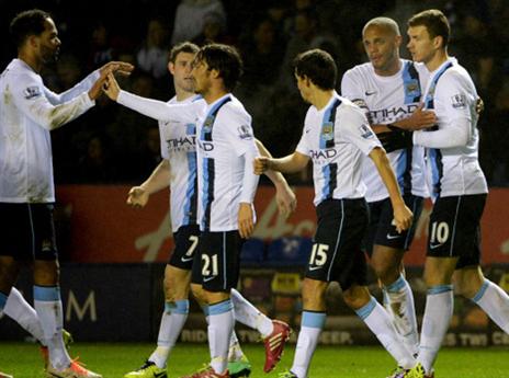 עשו את העבודה שלהם. שחקני סיטי (gettyimages)