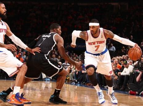 לילה גדול לכרמלו והניקס (gettyimages)