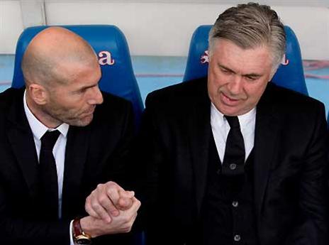 היורש. זידאן עם אנצ'לוטי (gettyimages)