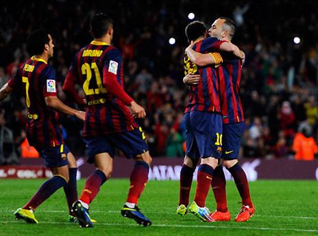 ברצלונה חוגגת. תמונות לא שגרתיות לאחרונה (gettyimages)