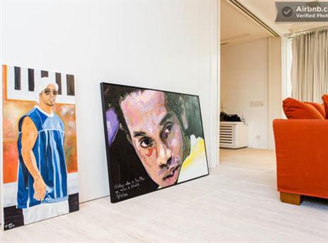 איכות פריטי האמנות על אחריות הדייר (צילום:AIRBNB.COM)