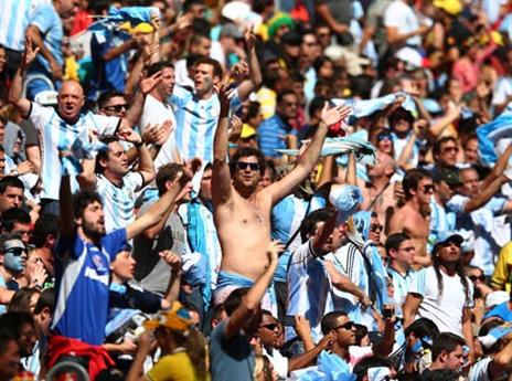 הבית יחכה. אוהדי ארגנטינה (gettyimages)