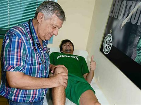 ליווי צמוד. מיצ'ל יהיה בכושר בזמן? (האתר הרשמי, מכבי חיפה)