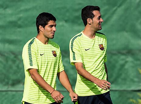 בוסקטס וסוארס, ישחקו בקלאסיקו? (gettyimages)