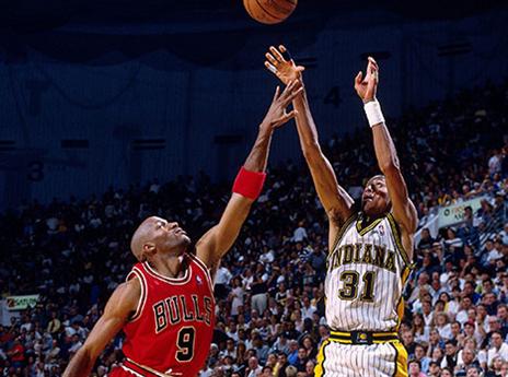 היה שיאן השלשות. מילר (getty)