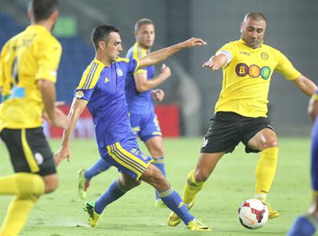 לוי מול מכבי ת"א בגביע הטוטו. את זהבי הוא דווקא לא יפגוש (אלן שיבר)