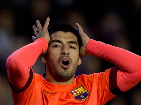 ההחמצות שלו כמעט עלו לבארסה ביוקר. סוארס (GETTYIMAGES)