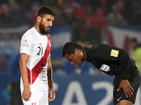 השופט הרגיז את הפרואנים (AFP)