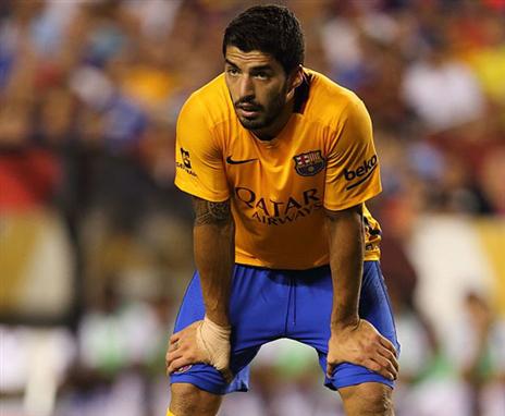 קשה לו בלי מסי וניימאר, סוארס (GETTYIMAGES)