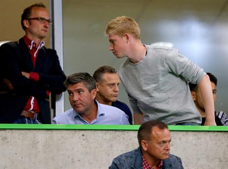 דה בריינה ביציע. נפרד מוולפסבורג? (getty)