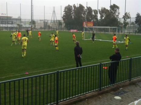 אימון נתניה בצל מזג האוויר הסוער