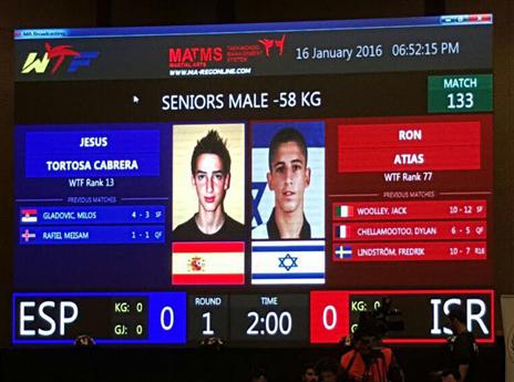 אטיאס ניצח בגמר והביא הרבה כבוד לישראל (הוועד האולימפי לישראל)