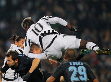 יובה ופוגבה דילגו מעל לאציו (gettyimages)