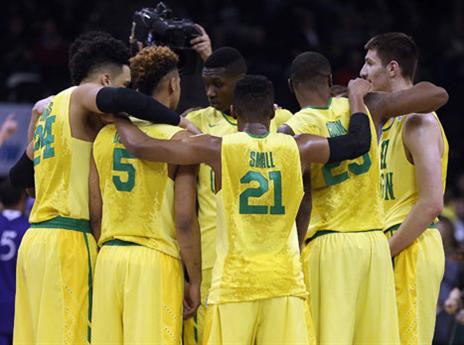 שחקני אורגון. מחכה להם משוכה גבוהה בסיבוב השני (Getty)