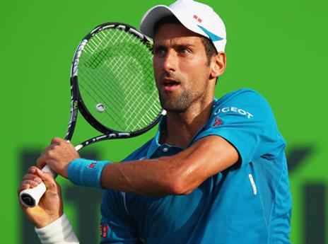 עדיין לא הזיע. נובאק ג'וקוביץ' במיאמי (getty)