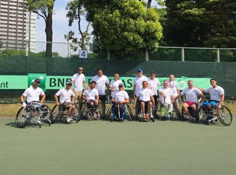 הטניסאים הישראלים ביפן (באדיבות הוועד הפראלימפי)