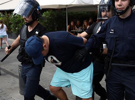 הכנה ביטחונית גדולה מכל טורניר בעבר לא מנעה את המהומות (gettyimages)