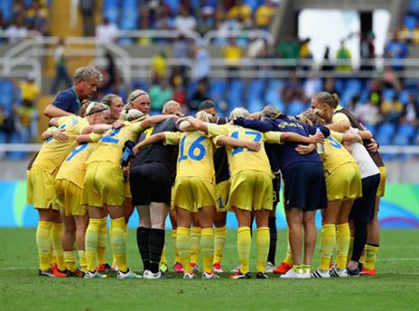 בכושר נהדר. שחקניות נבחרת שבדיה (getty)